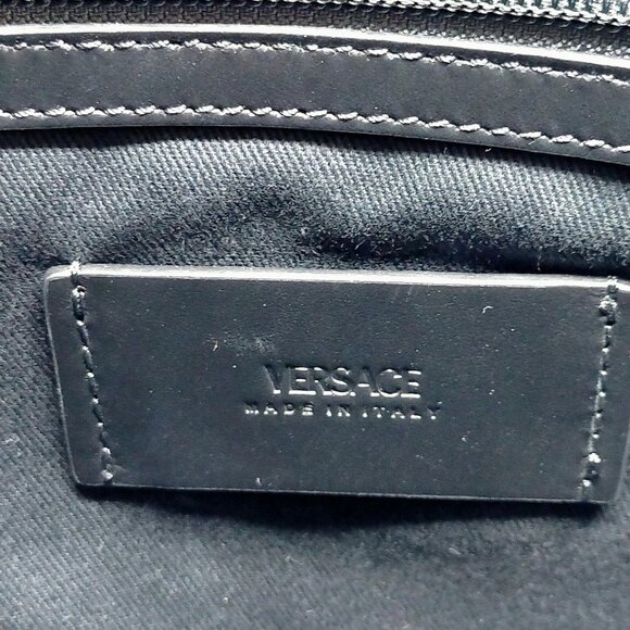 459384BH (X6) Versace Crossbody Bag Black PVC - Picture 7 of 9